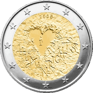 Finland 2 euro 2008 Mensenrechten UNC
